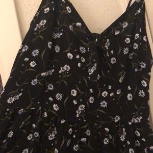 H&M black floral dress L/12